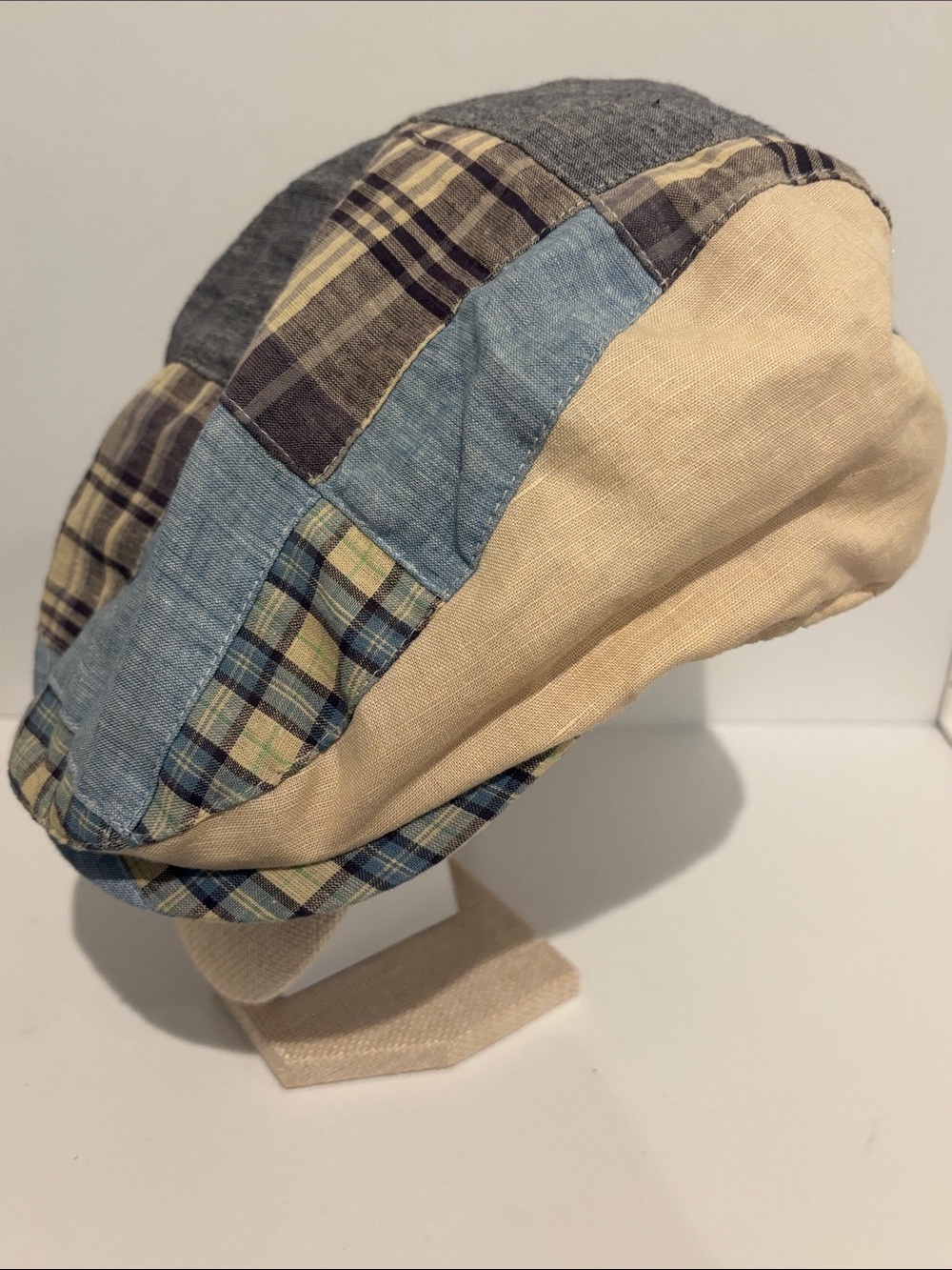 Cremieux Mens Patchwork Plaid Flat Cap Driving Ivy Golf Hat
Size S/M